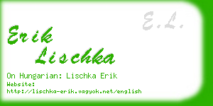 erik lischka business card